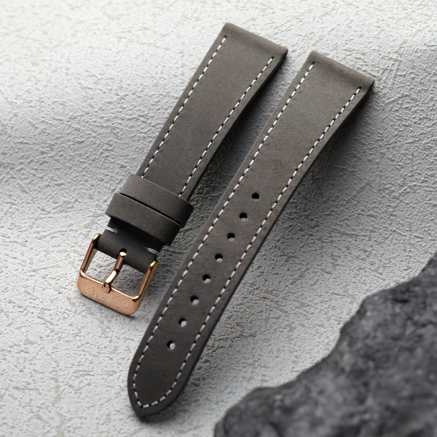 Premium Handmade Italian matte leather strap 18 19 20MM ultra-thin soft Quick Release
