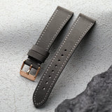 Premium Handmade Italian matte leather strap 18 19 20MM ultra-thin soft Quick Release