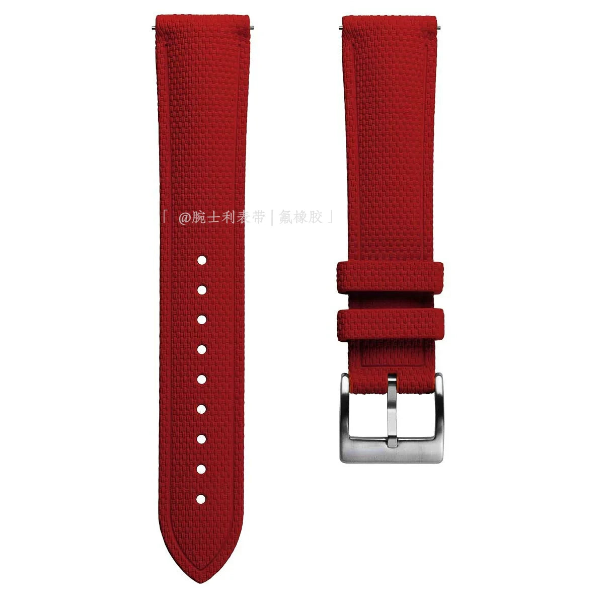 FKM Watch Strap 19/21/23/24mm Rubber band waterproof for Diver Pilot Texture Fluorine