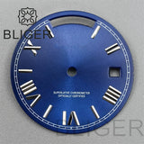29MM Miyota 8285 Dial Roman numeral Sunburst dual calendar scale dial modified