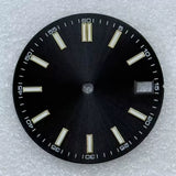28.5mm double nail Dial with number minute mark Green luminous for NH35 movement