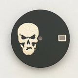 Matte 28.5mm dial No logo skull dial no lume suitable for NH35/36 movement special