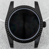 PVD Black Datejust Watch Case 36mm 39mm 316L Stainless Steel fluted Case Sapphire NH35/36/ETA2824 PT5000 Miyota 8215 8285 Day-Date Case