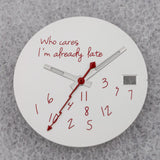 NO Date Window Dial Who Cares I'm Already Late for NH35 movement 28.5mm Green Lume Hands