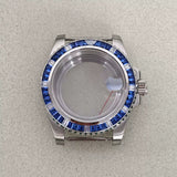 Diamond Bezel Submariner Watch Case  GMT Case 40mm stainless steel for Japanese NH35/36 movement 10Bar