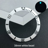 Submariner Bezel Replacement Accessories 38mm * 30.6mm Ceramic Tilt Bezel Suitable for 40.5mm Bezel