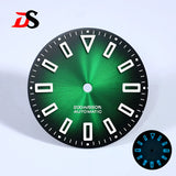 Premium Watch Dial Sunburst No date window 28.5mm hollow marker 60C luminous modification for NH35 / Miyota T9015/ ETA2824 PT5000
