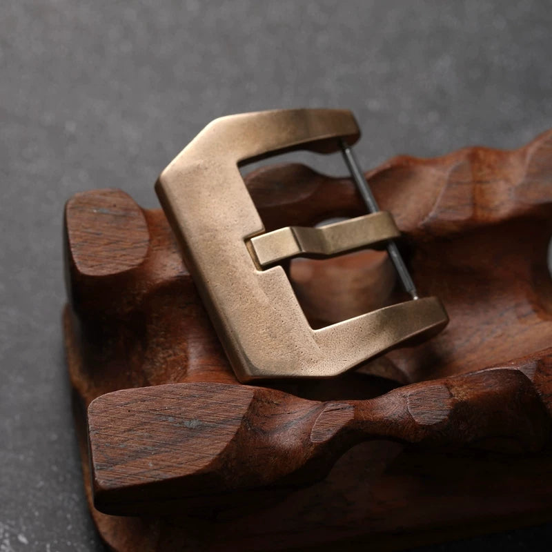 Handmade Bronze Buckle 20 22 24MM CUSN8 Copper Watch Accessories Strap Buckle Bronze Watch Buckle Male