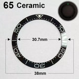 Ceramic Bezel For 42MM Seamaster Case diameter 38mm * 30.7mm