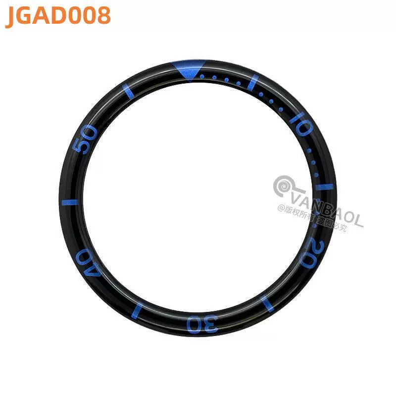 38MM x31.5mm Skx007 Bezel Watch accessories, resin B.C style digital indicator ring, suitable for 007 outer ring baffle