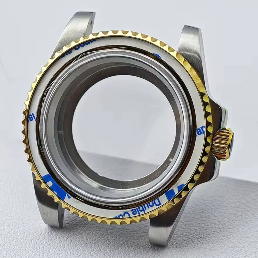 Bidirectional rotating bezel Watch Case 40.5MM Submariner / GMT Yacht sapphire glass two-way rotating  for NH34/NH35/NH36 38