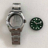 38MM AirKing / explorer watch case 316L stainless steel case sapphire for NH35 NH34 NH36 Nh38 etc movement