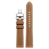 Big wrist extended leather watch strap for Pilot Field Dress Diver 140mm+90MM Fat Wrist Band 20mm 22 24mm