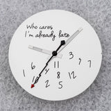 NO Date Window Dial Who Cares I'm Already Late for NH35 movement 28.5mm Green Lume Hands