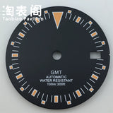 29mm NH34 Sterile dial green luminous black orange black green dial GMT Dial