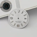 31mm / 29mm Land-Dweller Dial honey comb texture for Nh35 movement green luminous with hands