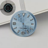 31mm / 29mm Land-Dweller Dial honey comb texture for Nh35 movement green luminous with hands