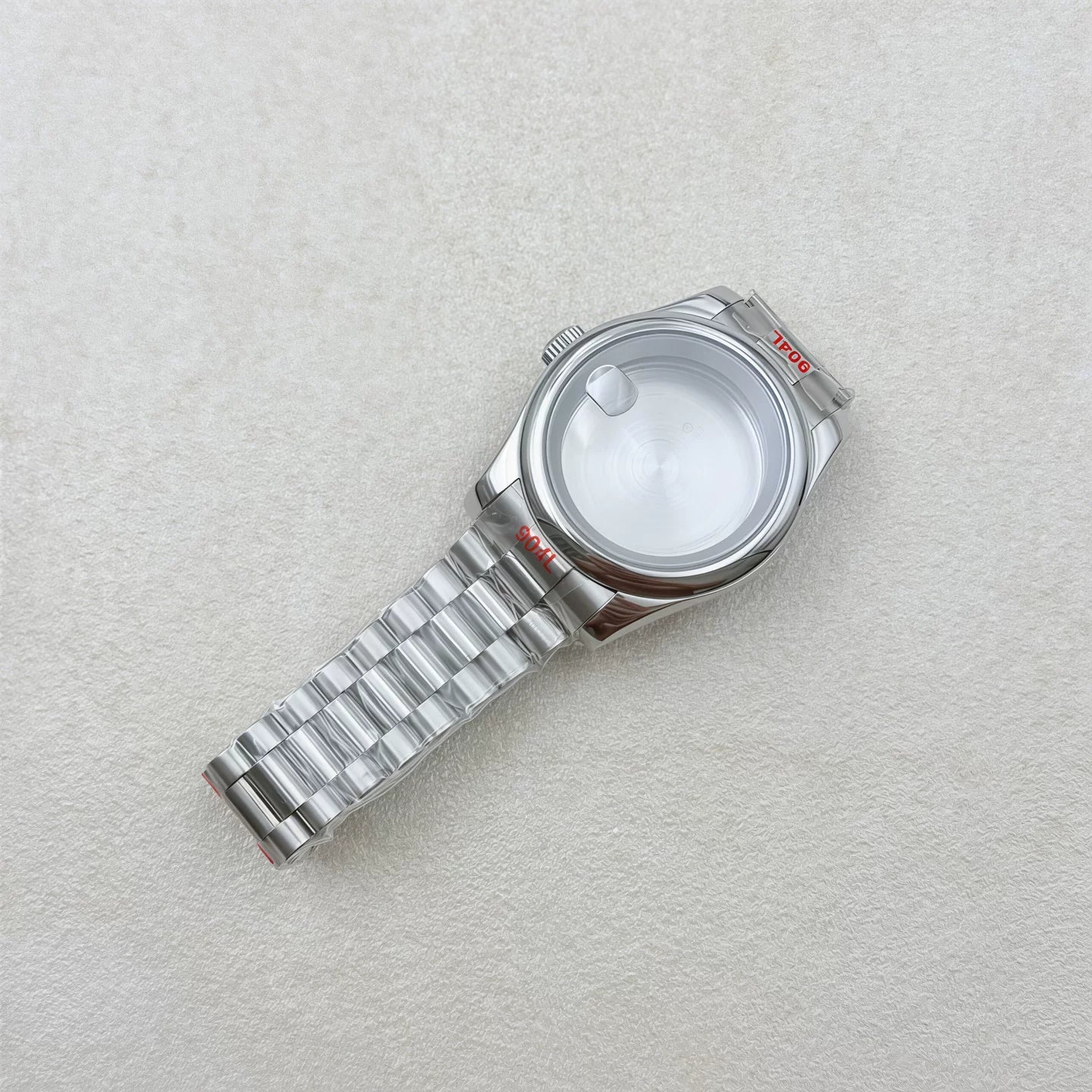 36MM/39MM Datejust Watch Case With Presidential Strap Set Sapphire Glass for NH35/NH36,34 38 etc Movement 10ATM