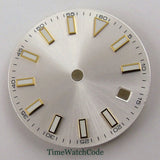 Sterile 29mm Watch Dial ETA2824 PT5000 NH35 Calendar Window Accessories Green Luminous 60 number