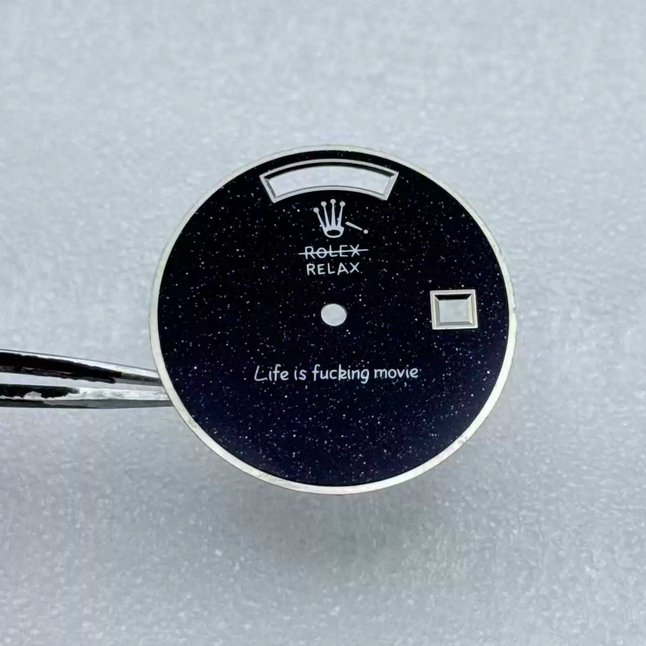 31mm Miyota 8285 movement Dial natural stone dial watch accessories blue gold stone starry Sky Night Dial