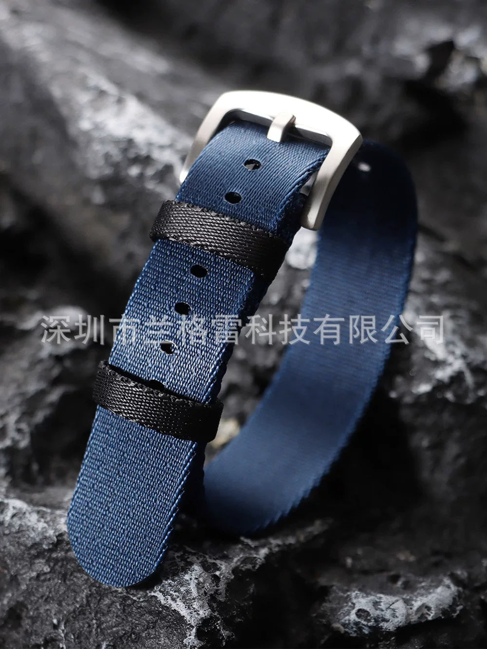 HIgh density nylon Nato strap ZHLU canvas sports wristband 18/20/22 mm double ring brushed buckle FXD