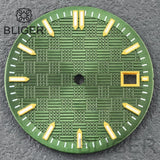 31mm Sterile Dial logo-free green luminous dial for NH35 movement 3 o'clock date