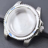 Bidirectional rotating bezel Watch Case 40.5MM Submariner / GMT Yacht sapphire glass two-way rotating  for NH34/NH35/NH36 38