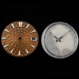 28.5mm Honey Comb dial green luminous watch face suitable for NH35 movement+hands