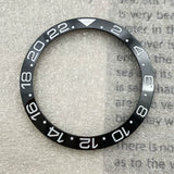 GMT Bezel Insert aluminum bezel 38mm x 30.6mm for GMT MASTER etc case pepsi