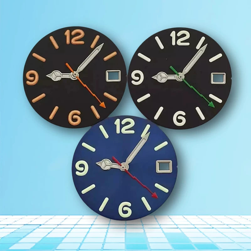 6912 Numerical Dial 28.5mm sunburst / Matte dials with hands fit NH35/36/4R/7S movement