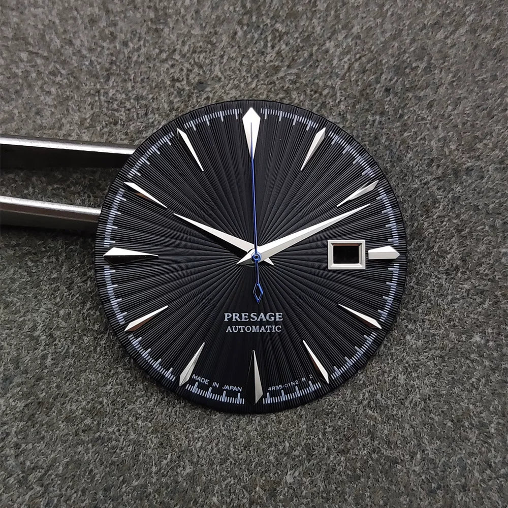 40Mm cocktail watch case 316 stainless steel bubble mirror for NH35/36/NH4R/NH38 movements pilot case glass back