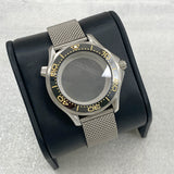 41mm改造シーマスター300ケースメッシュベルトサファイアガラスNH35ムーブメントに適合ステンレススチールケース