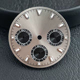 29Mm VK63 Dial luminous suitable for multi-function quartz movement Chronograph and supports customized logo.