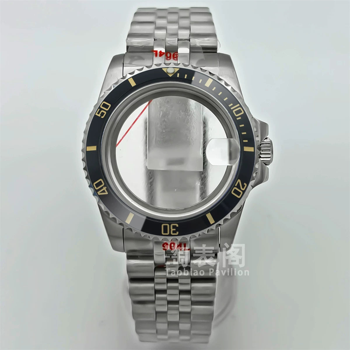 Modified Submariner Case 36mm/38mm GMT Case ceramic bezel sapphire glass for NH35 34 36 38 Etc movement