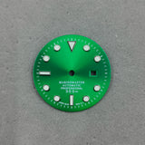 Lady Submariner Dial 24.5mm Sunburst green luminous light for installing NH05 modified watch accessories