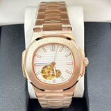 41mm Skeleton Nautilus Watch Miyota 8N24 movement Sapphire 5ATM Dress