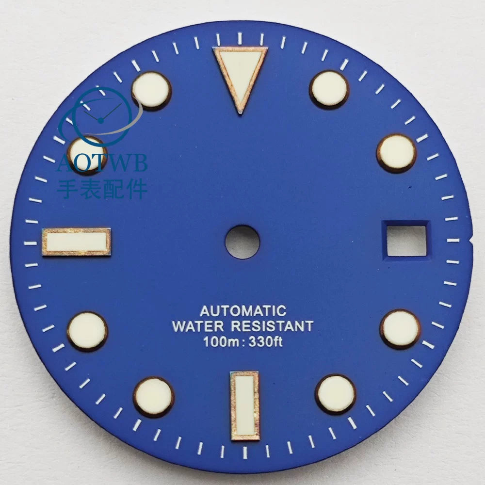 28.5MM Matte Dial dial luminous NH35 NH34 ETA2824 Miyota8215 ST2130 sub style