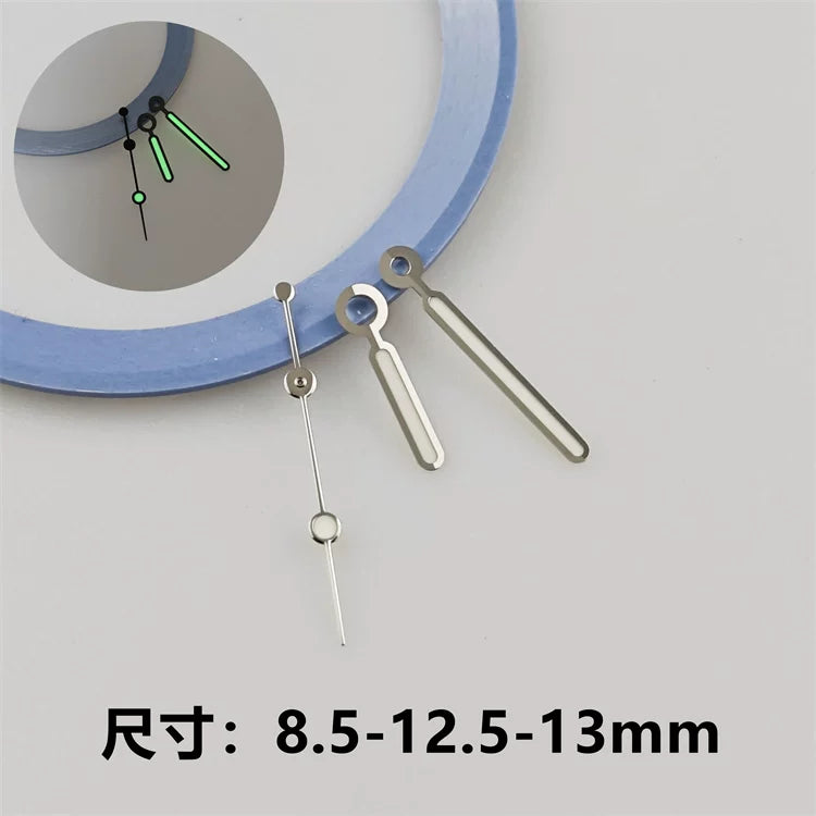 NH35 dial Green luminous Sub style wave Texture 28.5mm Date window