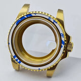 Bidirectional rotating bezel Watch Case 40.5MM Submariner / GMT Yacht sapphire glass two-way rotating  for NH34/NH35/NH36 38