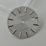 Full Sterile 31.8mm Waffle Dial green luminous dial for NH35 mechanical movement PRX Royal Oak AP etc