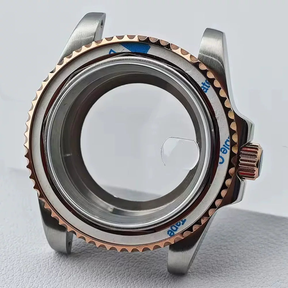Bidirectional rotating bezel Watch Case 40.5MM Submariner / GMT Yacht sapphire glass two-way rotating  for NH34/NH35/NH36 38