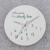 NO Date Window Dial Who Cares I'm Already Late for NH35 movement 28.5mm Green Lume Hands