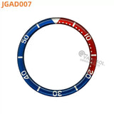 38MM x31.5mm Skx007 Bezel Watch accessories, resin B.C style digital indicator ring, suitable for 007 outer ring baffle