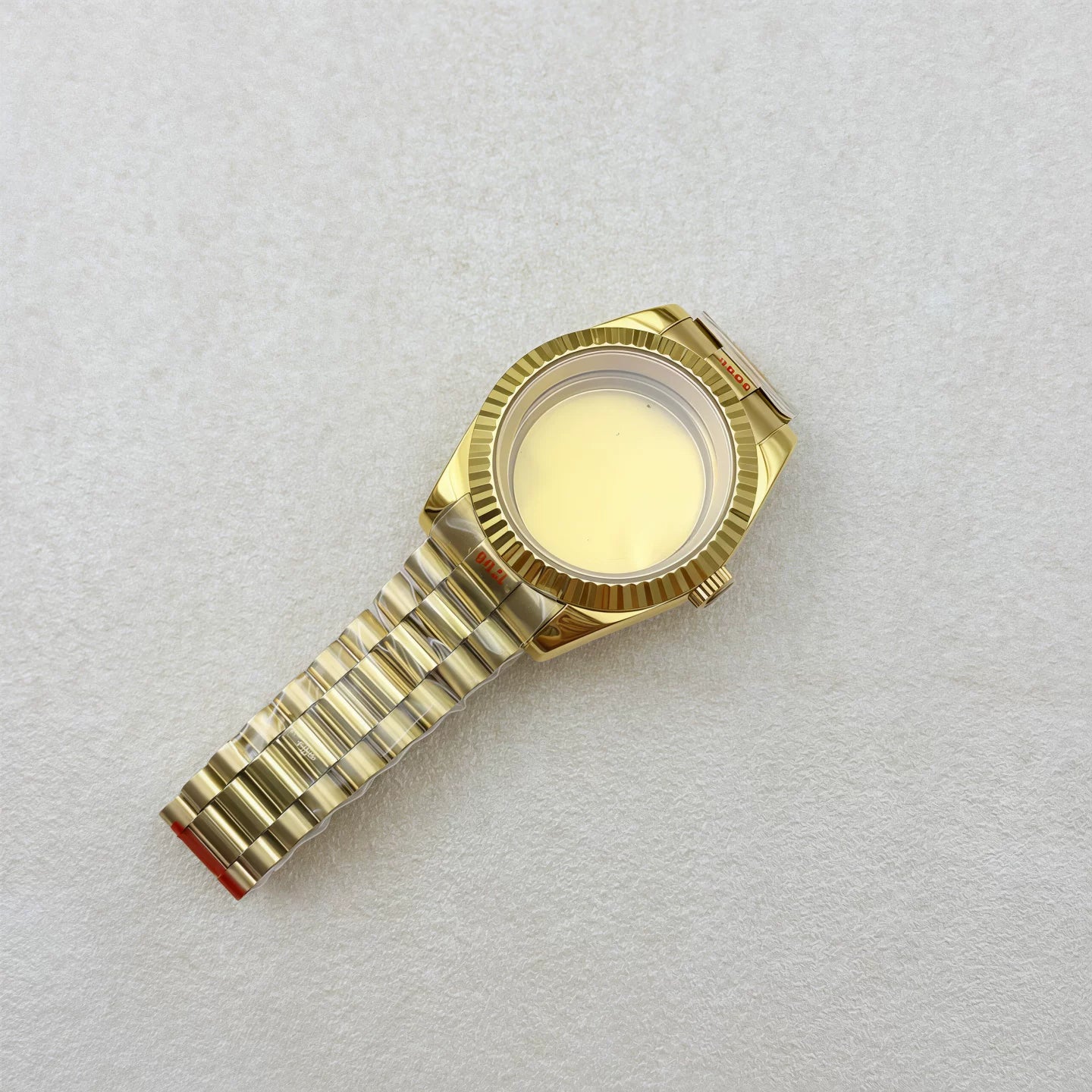 36MM/39MM Datejust Watch Case With Presidential Strap Set Sapphire Glass for NH35/NH36,34 38 etc Movement 10ATM