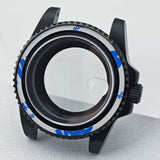 Bidirectional rotating bezel Watch Case 40.5MM Submariner / GMT Yacht sapphire glass two-way rotating  for NH34/NH35/NH36 38