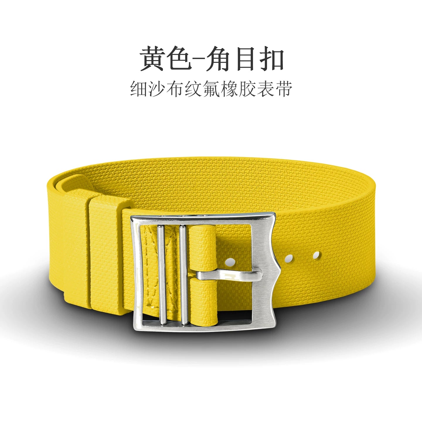 FKM Rubber Nato Strap sand cloth pattern fluororubber band 20/21/22 mm for Sub FXD etc
