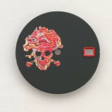 Matte 28.5mm dial No logo skull dial no lume suitable for NH35/36 movement special