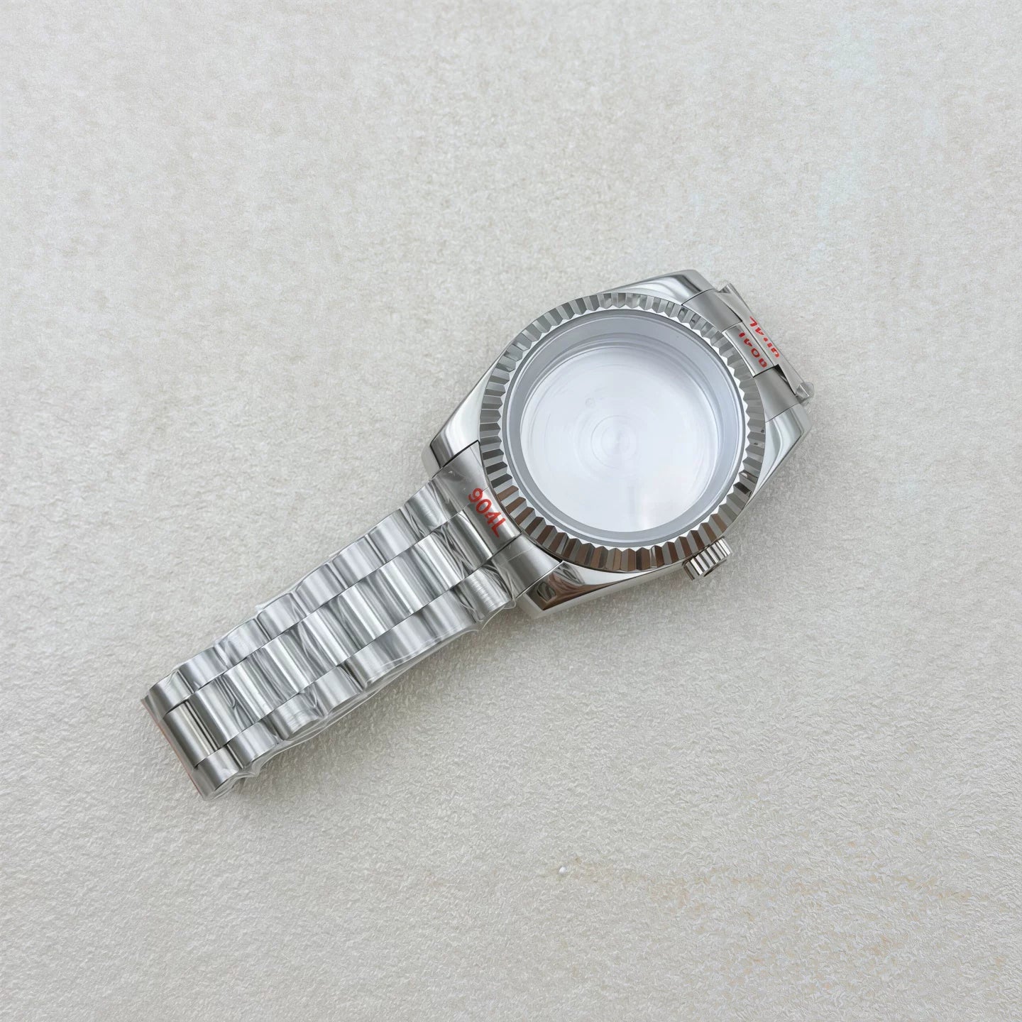 36MM/39MM Datejust Watch Case With Presidential Strap Set Sapphire Glass for NH35/NH36,34 38 etc Movement 10ATM