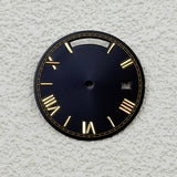 Sterile Miyota 8285 dial Roman Number 31MM Sunburst dial no lume