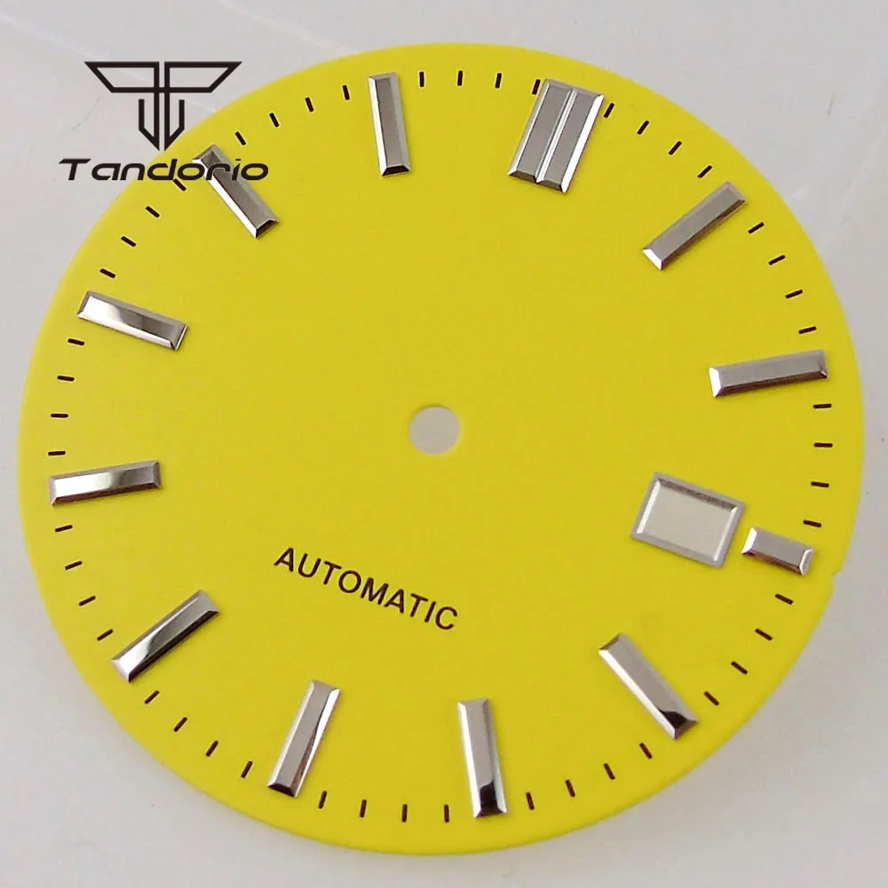 33.5MM gs Cocktail watch dial silver hand set NH35 NH36 nh38 pilot modification accessories